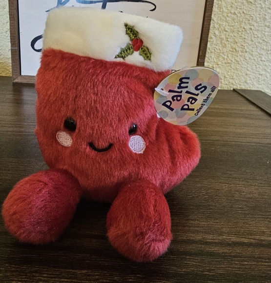 Palm Pal Holly The Stocking Hallmark Aurora Soft Plush 4.5 Inch NEW Christmas - Picture 9 of 10